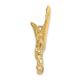 14K Eagle w/Beak Touching Claws Charm - K6-07A301B4-2219