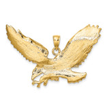 14K Eagle w/Beak Touching Claws Charm - K6-07A301B4-2219