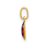 14K Enamel Ladybug Charm