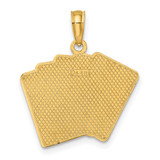 14K Enamel Playing Cards Royal Flush Charm