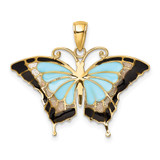 14K Enameled Butterfly Pendant - K4-C0455F83-5370