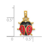 14K Enameled Ladybug Charm - K7-95351A67-1639