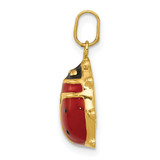 14k Enameled Ladybug Charm - XC-EEFC3426-6557