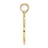 14K Engraved Textured Painters Pallet Charm