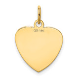 14k Etched .013 Gauge Engravable Heart Disc Charm - XM-D3D382FC-5601