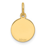 14k Etched .013 Gauge Engravable Round Disc Charm - XM-4200D071-4060