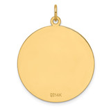 14k Etched .013 Gauge Engravable Round Disc Charm - XM-985A8278-9422
