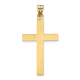 14k Etched Floral Cross Pendant - XR-E8EE8178-3560