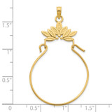 14k Fancy Charm Holder Pendant