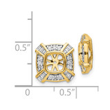 14k Fancy Diamond Earring Jackets - EJ-74E8081D-4865