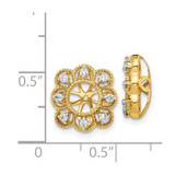 14k Fancy Diamond Earring Jackets - EJ-C0823B25-6068