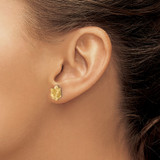 14k Fancy Diamond Flower Earring Mountings