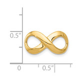 14k Fancy Polished Infinity Figure-8 Slide