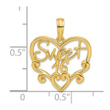14k Fancy Sweet 16 Charm - D5-346B23E6-5765