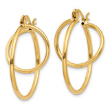 14k Fashion Circle Hoop Earrings