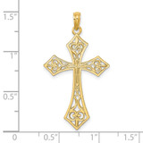 14K Filigree Cross Charm - K8-7F909283-1069