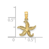 14K Flat Starfish Charm - K7-D3870780-6328