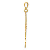14k Fleur De Lis Cross Pendant - C1-05DF0A0E-2202
