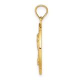 14K FLORIDA w/Palm Tree  Circle Charm