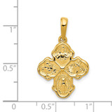 14k Four Way Medal Pendant - K2-9BEAACF8-7555