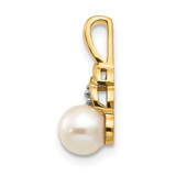 14k FW Cultured Pearl and Diamond Pendant - XB-B258221E-5949