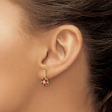 14k Garnet and Diamond Earrings - EM-4DF9362A-4604