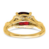 14k Garnet and Diamond Ring - RM-AC8E3DA8-9474
