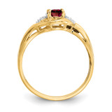 14k Garnet and Diamond Ring - XB-66A19088-7427