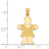 14k Girl Charm - XK-7FF112B1-1413