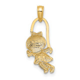 14k Girl with Jump Rope Charm
