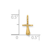 14K Gold Polished 3-D Pacifier Charm