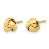 14k Gold Polished Love Knot Post Earrings - TL-77FBCE74-7447