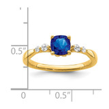14k Gold Polished Sapphire and Diamond Ring - RM-74C8BD71-1994