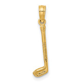 14k Golf Club Charm