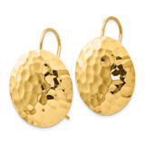 14k Hammered Circle Earrings - TH-B2486309-9038
