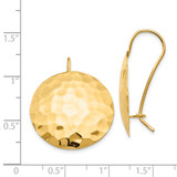 14k Hammered Circle Earrings - TH-B2486309-9038