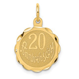 14K Happy 20th ANNIVERSARY Charm - XA-00E3CC4B-2266