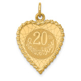 14K Happy 20th ANNIVERSARY Charm - XA-FDBB33E9-3067