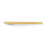 10K Yellow Gold 1.2mm Beaded Stackable Band Size 7