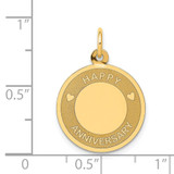 14K HAPPY ANNIVERSARY Charm - A1-81944574-3008