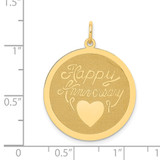 14K Happy Anniversary Charm - XA-C07E6535-4401