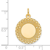 14k HAPPY GRADUATION DAY Charm