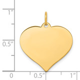 14K Heart Disc Charm - XM-7EAF1A5B-5753
