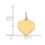14K Heart Disc Charm - XM-B69CC7F2-5002
