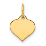 14K Heart Disc Charm - XM-E05F37F1-4131