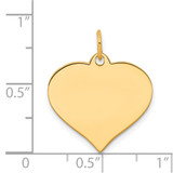 14K Heart Disc Charm - XM-E3095743-4373