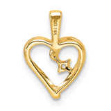 14k Heart Pendant Mounting - PM-29A91A4F-6659