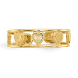 14k Heart Toe Ring - R5-BF694C53-9956