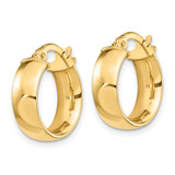 14k High Polished 5mm Hoop Earrings - TF-1924DE01-4495