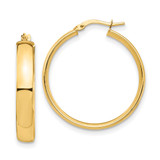 14k High Polished 5mm Hoop Earrings - TF-657E3095-4293